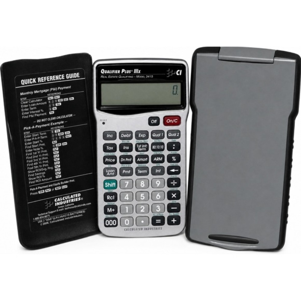 Real Estate Master IIx and Qualifier Plus IIx‎ advanced financial calculator